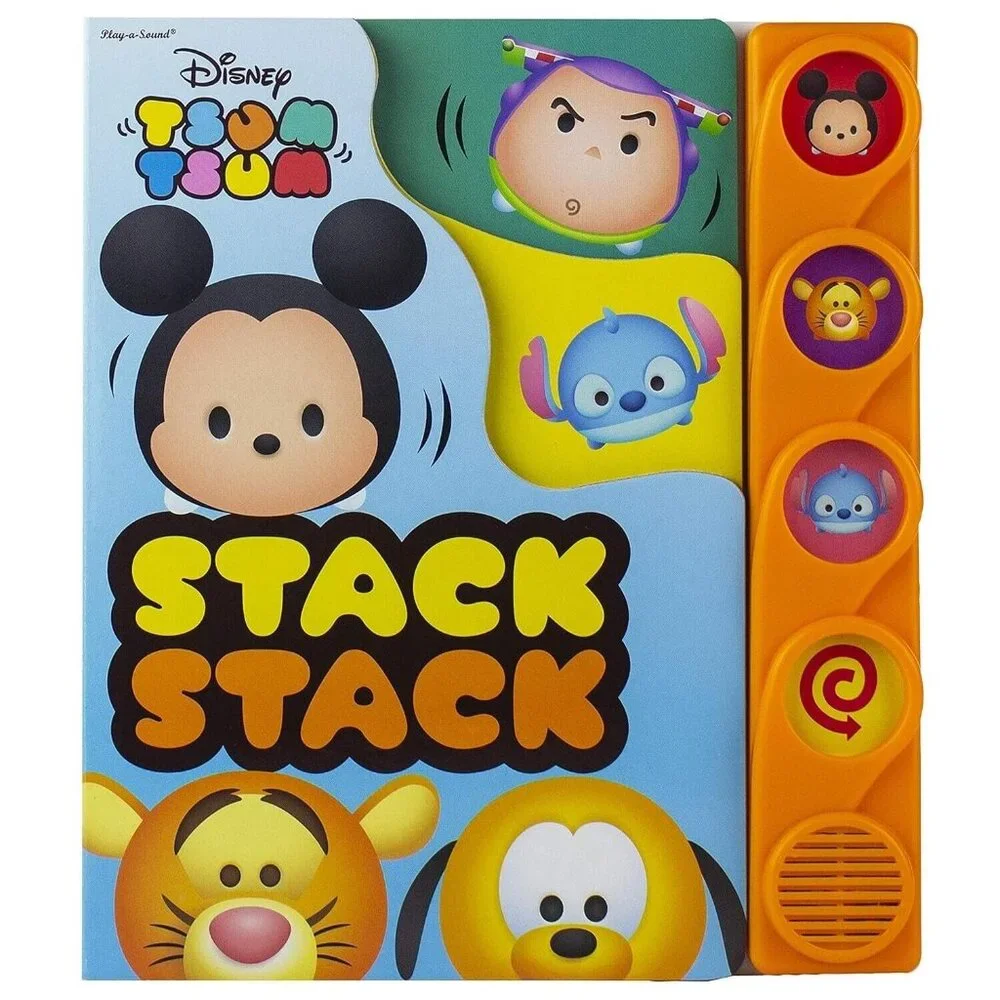 Tsum Tsum Stack Stack Disney Sound Book Children's Interactive Press Play Baby